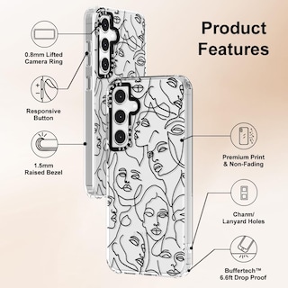 Foto 6 | Funda De Teléfono Mosnovo Para Samsung Galaxy S24 Fe Buffertech - Venta Internacional.
