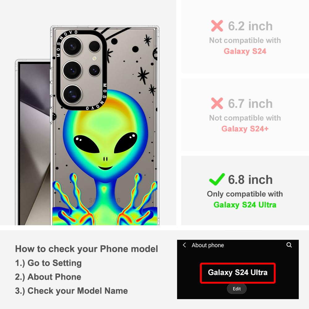 Foto 2 | Funda De Teléfono Mosnovo Para Samsung Galaxy S24 Ultra Clear Tpu - Venta Internacional.