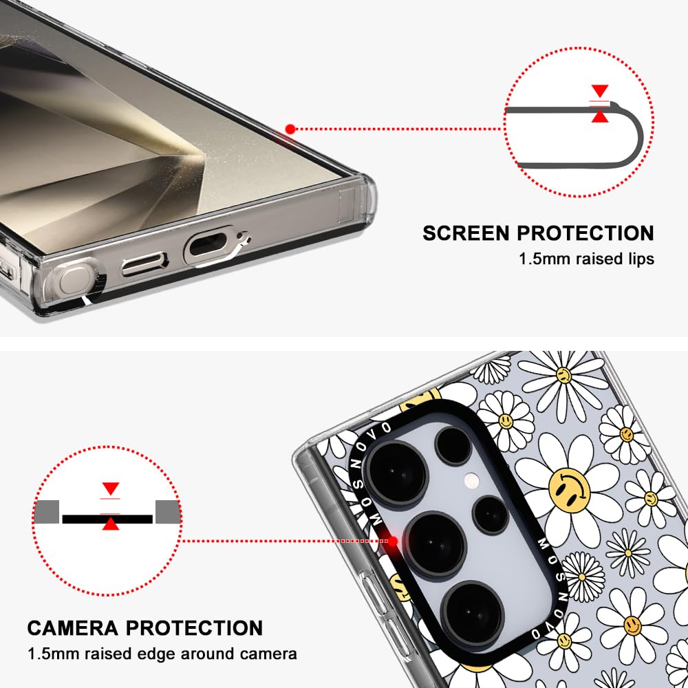 Foto 5 pulgar | Funda De Teléfono Mosnovo Para Samsung Galaxy S24 Ultra Happy Daisy - Venta Internacional.