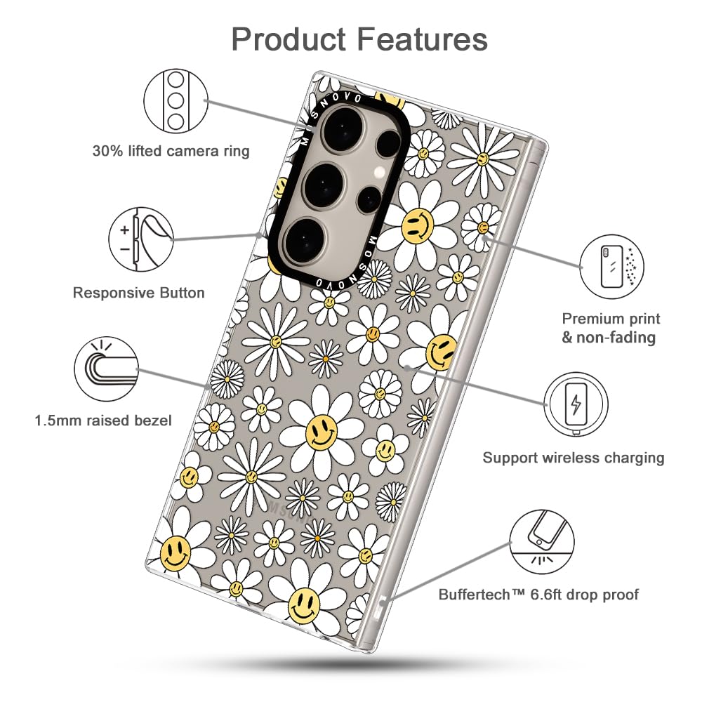 Foto 7 pulgar | Funda De Teléfono Mosnovo Para Samsung Galaxy S24 Ultra Happy Daisy - Venta Internacional.