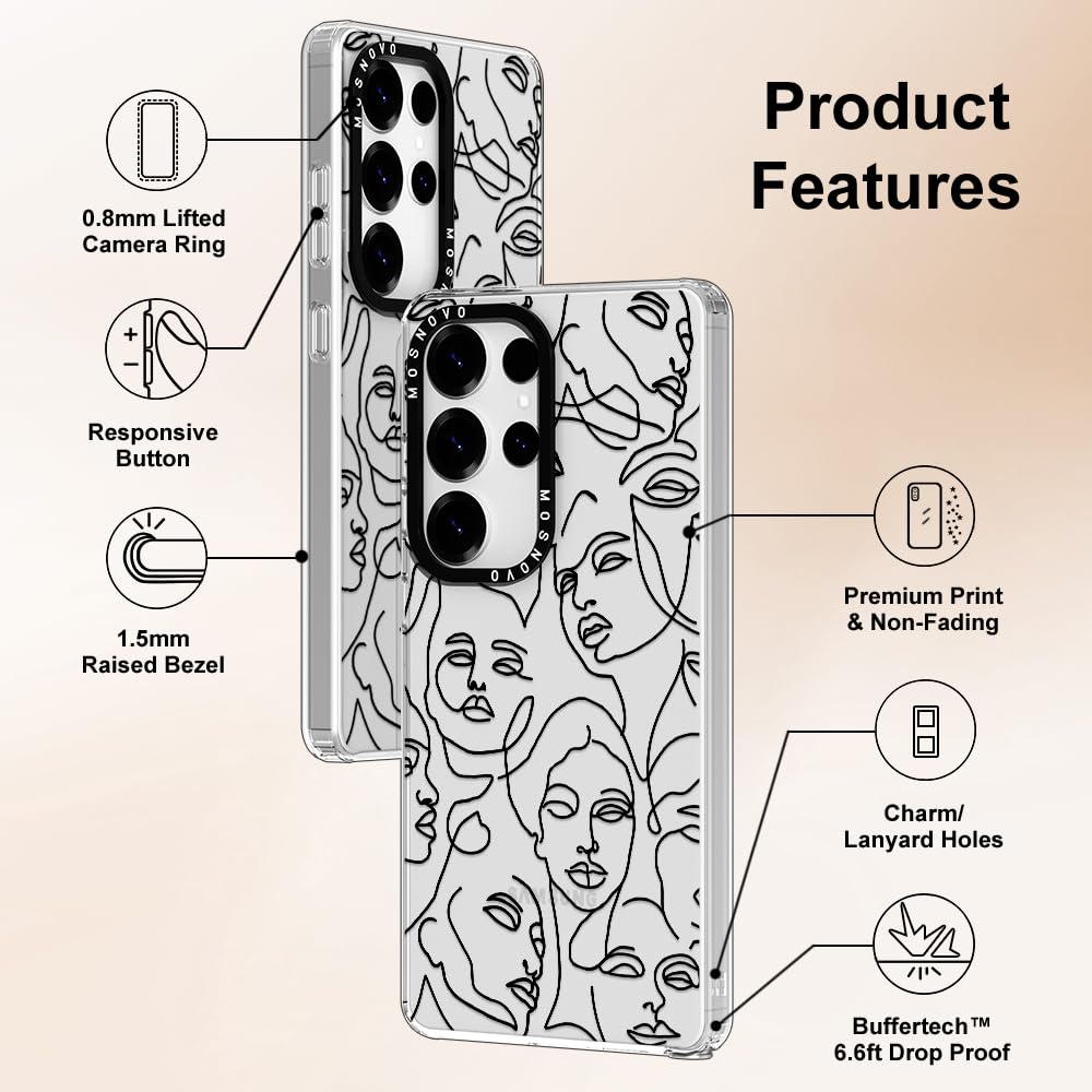 Foto 7 pulgar | Funda De Teléfono Mosnovo Para Samsung Galaxy S25 Ultra Clear Tpu - Venta Internacional.