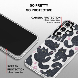 Foto 4 | Funda De Teléfono Mosnovo Para Samsung Galaxy S24 Fe Black Fluffy Cat - Venta Internacional.