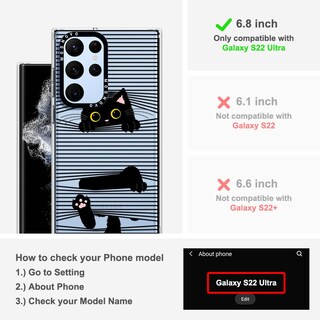 Foto 2 | Funda De Teléfono Mosnovo Para Samsung Galaxy S22 Ultra Clear Tpu - Venta Internacional.