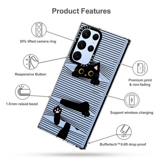 Foto 6 | Funda De Teléfono Mosnovo Para Samsung Galaxy S22 Ultra Clear Tpu - Venta Internacional.