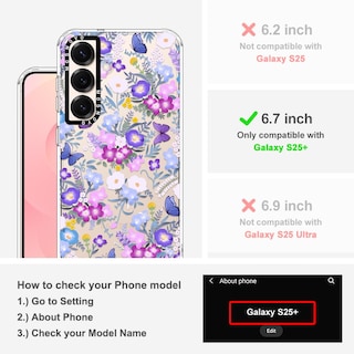 Foto 2 | Funda De Teléfono Mosnovo Para Samsung Galaxy S25 Plus Purple - Venta Internacional.