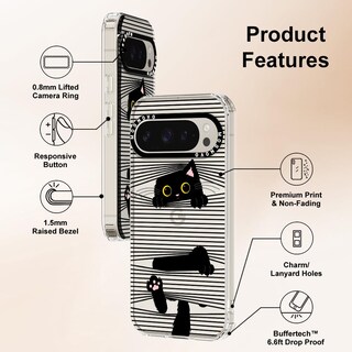 Foto 6 | Funda De Teléfono Mosnovo Para Google Pixel 9 Pro Xl Buffertech - Venta Internacional.