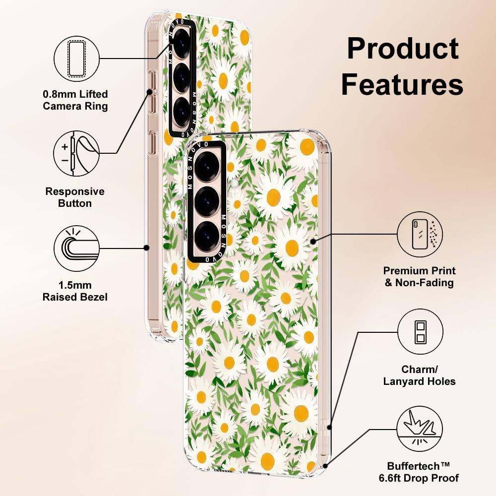 Foto 7 pulgar | Funda De Teléfono Mosnovo Para Samsung Galaxy S25 Plus, Diseño De Margaritas - Venta Internacional.