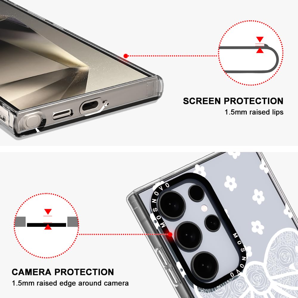 Foto 5 pulgar | Funda De Teléfono Mosnovo Para Samsung Galaxy S24 Ultra Clear Tpu - Venta Internacional.