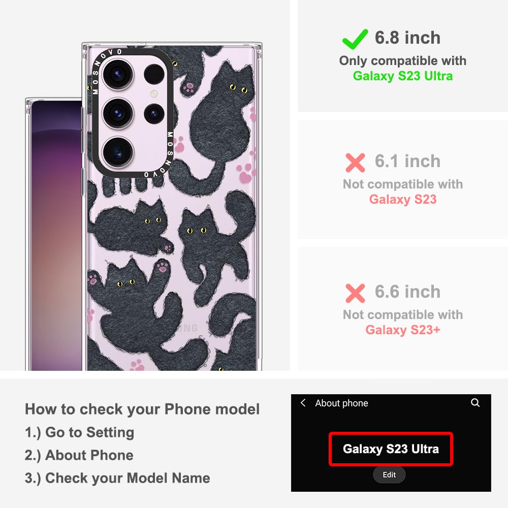 Foto 2 | Funda De Teléfono Mosnovo Para Samsung Galaxy S23 Ultra Black - Venta Internacional.