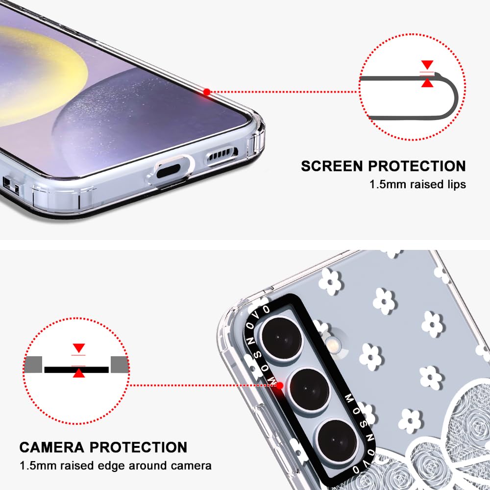 Foto 5 pulgar | Funda De Teléfono Mosnovo Para Samsung Galaxy S24 Plus Lacey Bow - Venta Internacional.