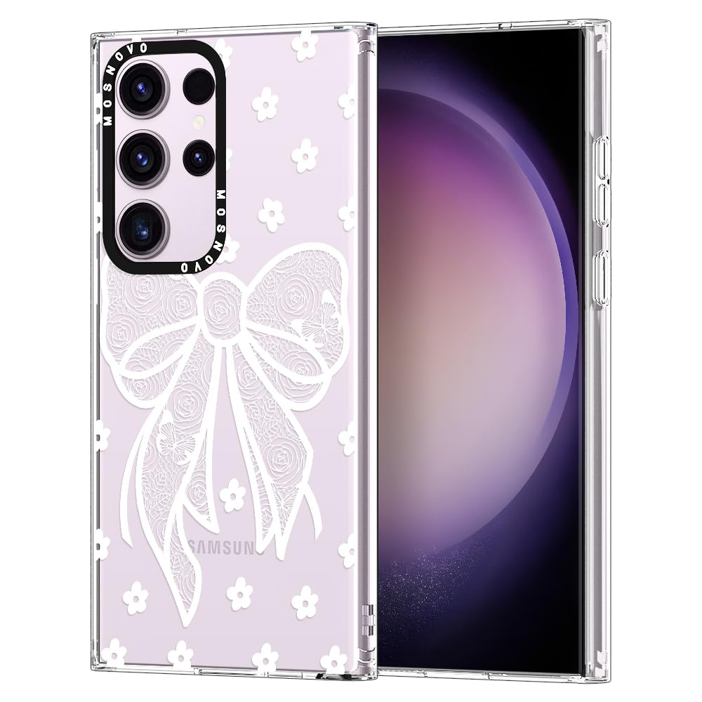 Funda De Teléfono Mosnovo Para Samsung Galaxy S23 Ultra Lacey Bow - Venta Internacional.