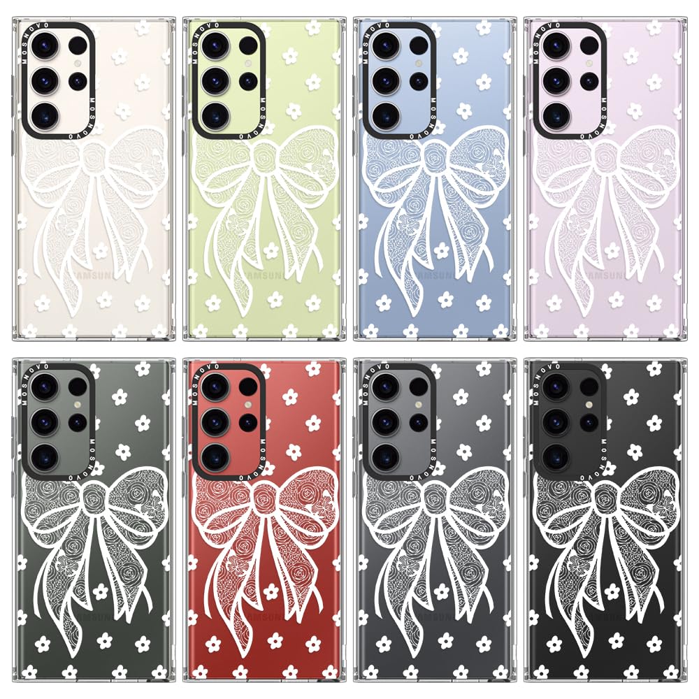Foto 4 pulgar | Funda De Teléfono Mosnovo Para Samsung Galaxy S23 Ultra Lacey Bow - Venta Internacional.