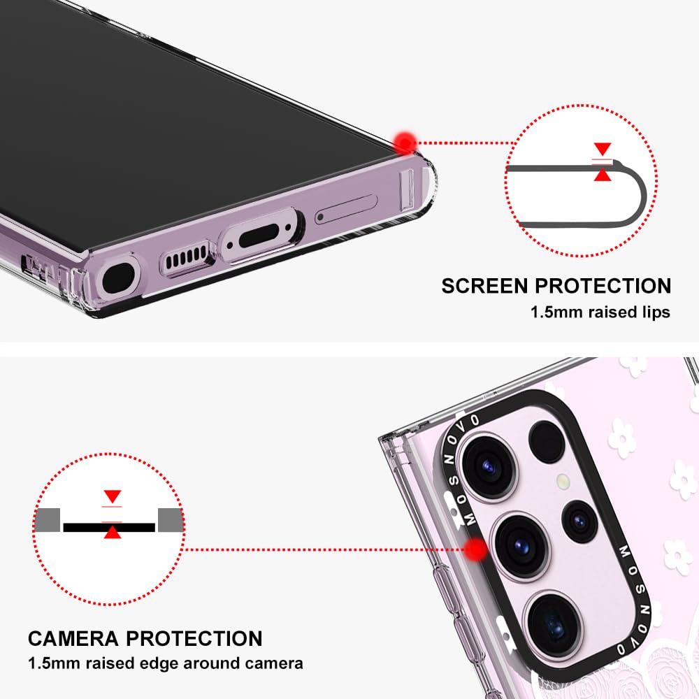 Foto 5 pulgar | Funda De Teléfono Mosnovo Para Samsung Galaxy S23 Ultra Lacey Bow - Venta Internacional.