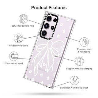 Foto 6 | Funda De Teléfono Mosnovo Para Samsung Galaxy S23 Ultra Lacey Bow - Venta Internacional.