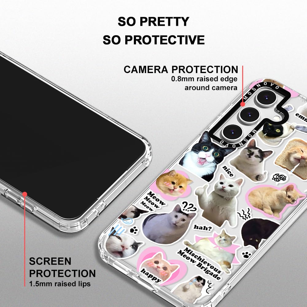 Foto 5 pulgar | Funda De Teléfono Mosnovo Para Samsung Galaxy S24 Fe Cat Brigade - Venta Internacional.