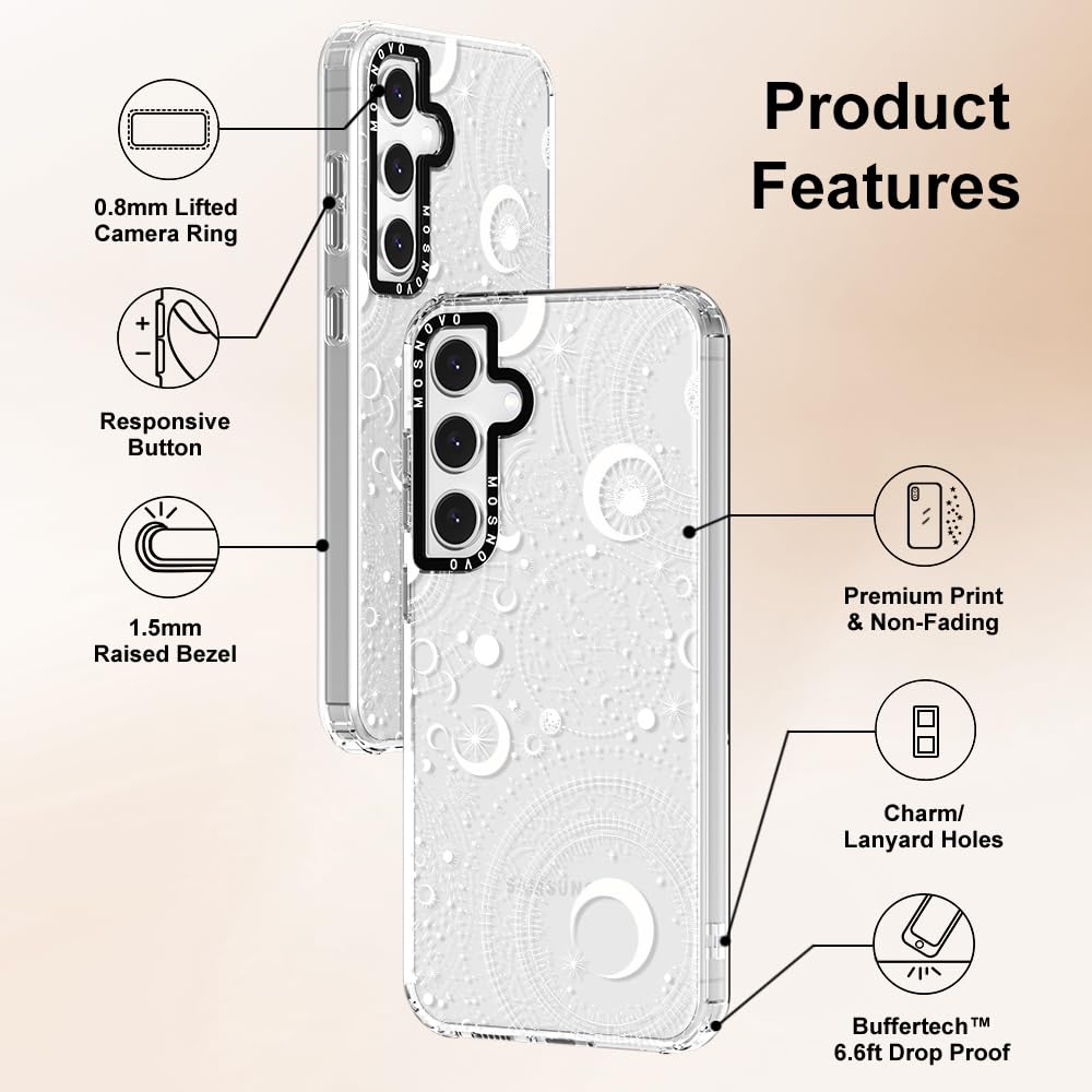 Foto 7 pulgar | Funda De Teléfono Mosnovo Para Samsung Galaxy S24 Fe Tpu Transparente - Venta Internacional.