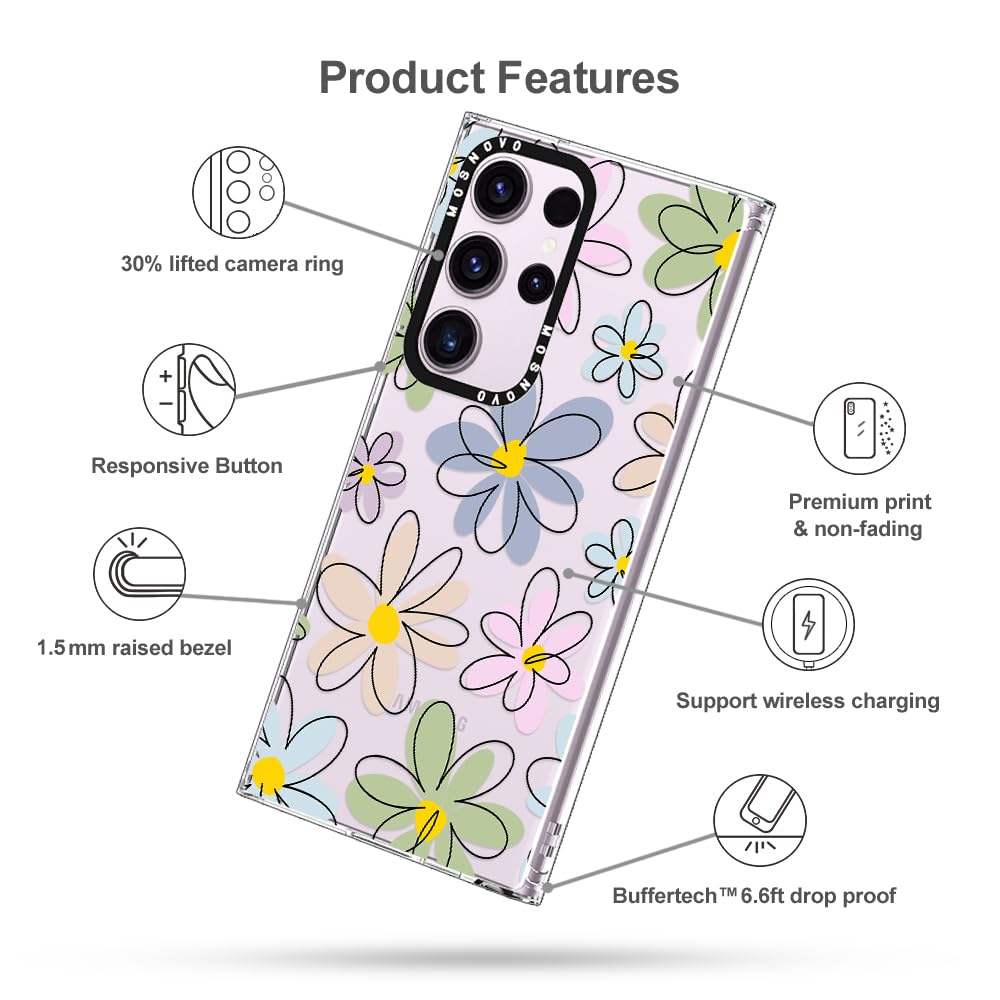 Foto 7 pulgar | Funda De Teléfono Mosnovo Para Samsung Galaxy S23 Ultra Clear Tpu - Venta Internacional.
