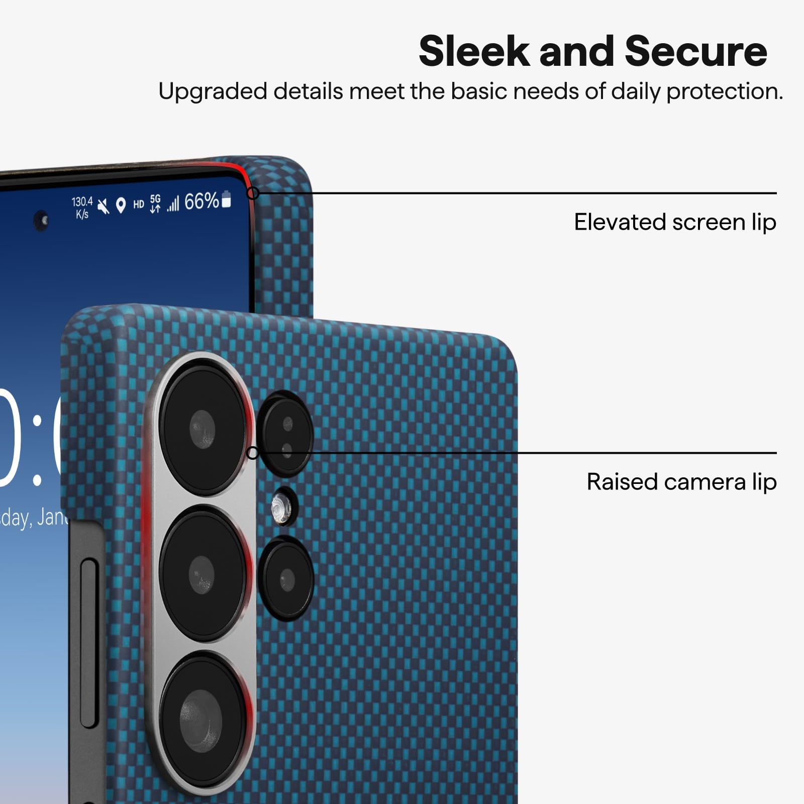 Foto 5 | Funda Pitaka Para Samsung Galaxy S25 Ultra 6.9'' 1500d Aramid - Venta Internacional.