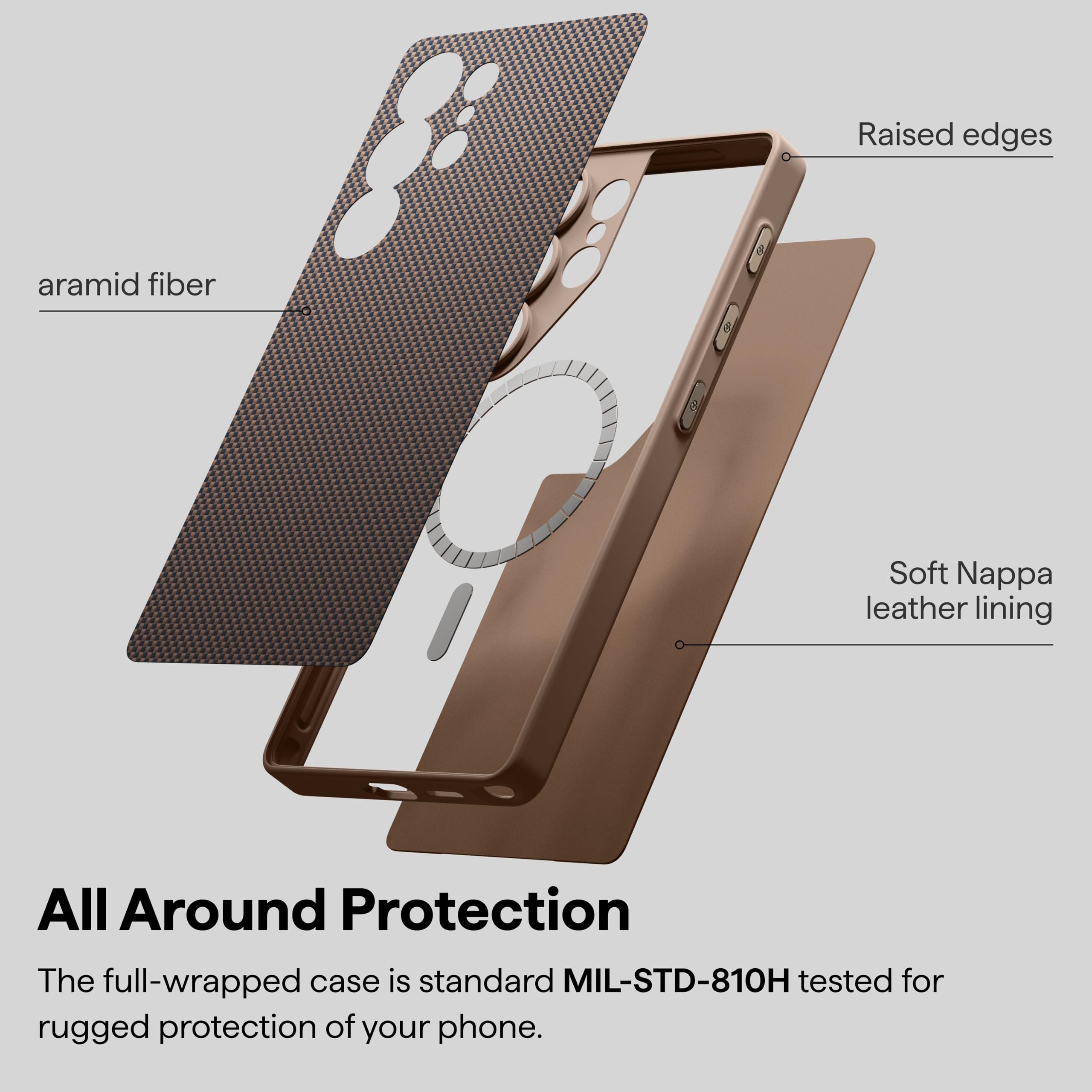 Foto 3 | Funda Pitaka Para Samsung Galaxy S25 Ultra 6.8 Pulgadas, Color Negro Y Dorado - Venta Internacional.