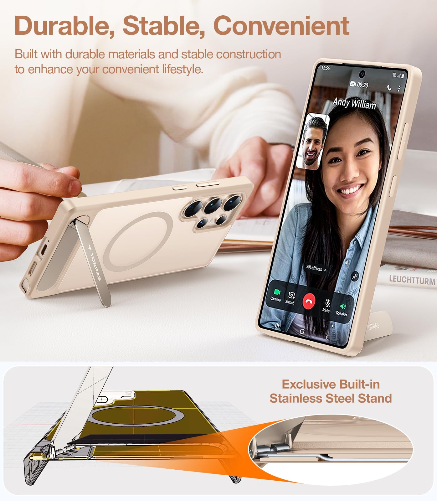 Foto 4 | Funda Magnética Torras Con Soporte Para Samsung Galaxy S25 Ultra - Venta Internacional.