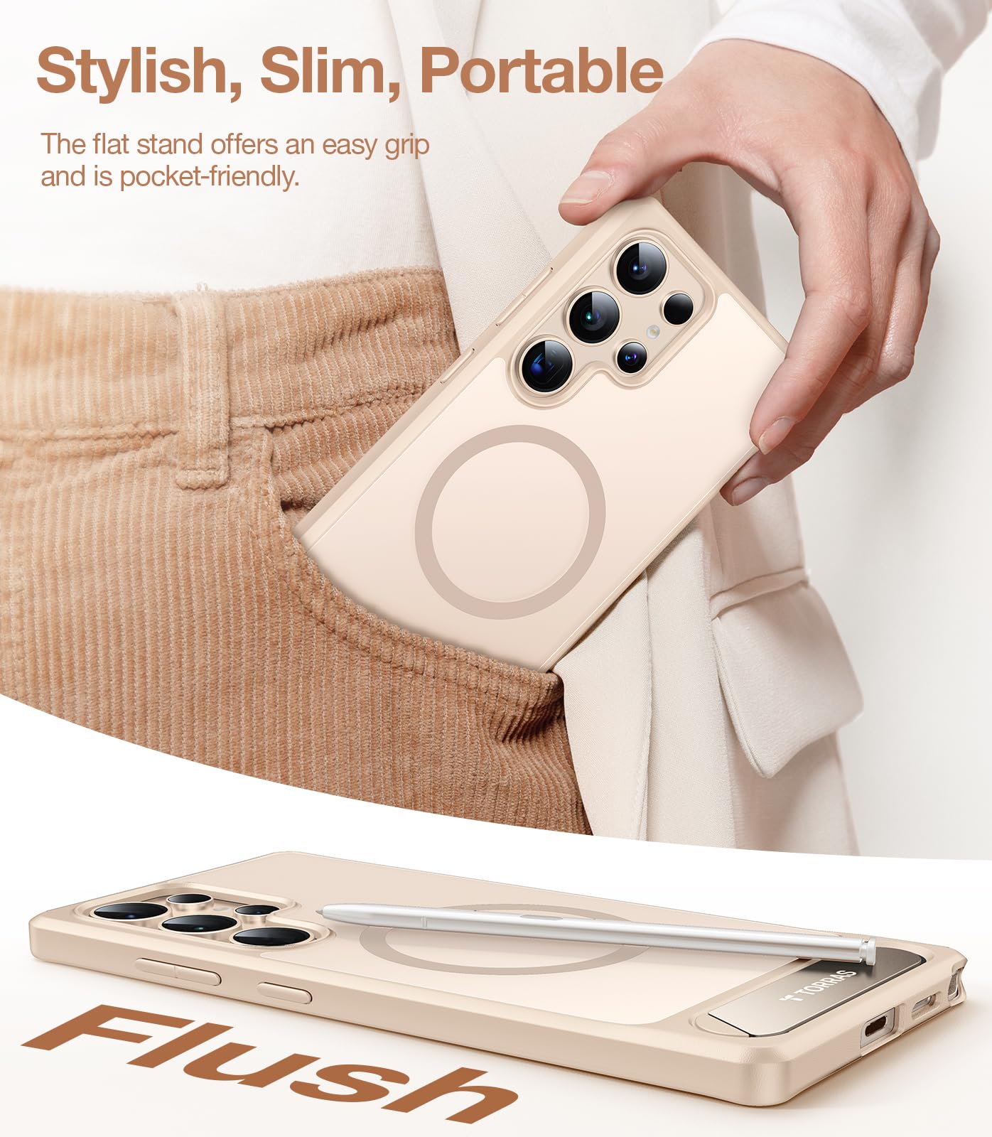 Foto 7 | Funda Magnética Torras Con Soporte Para Samsung Galaxy S25 Ultra - Venta Internacional.