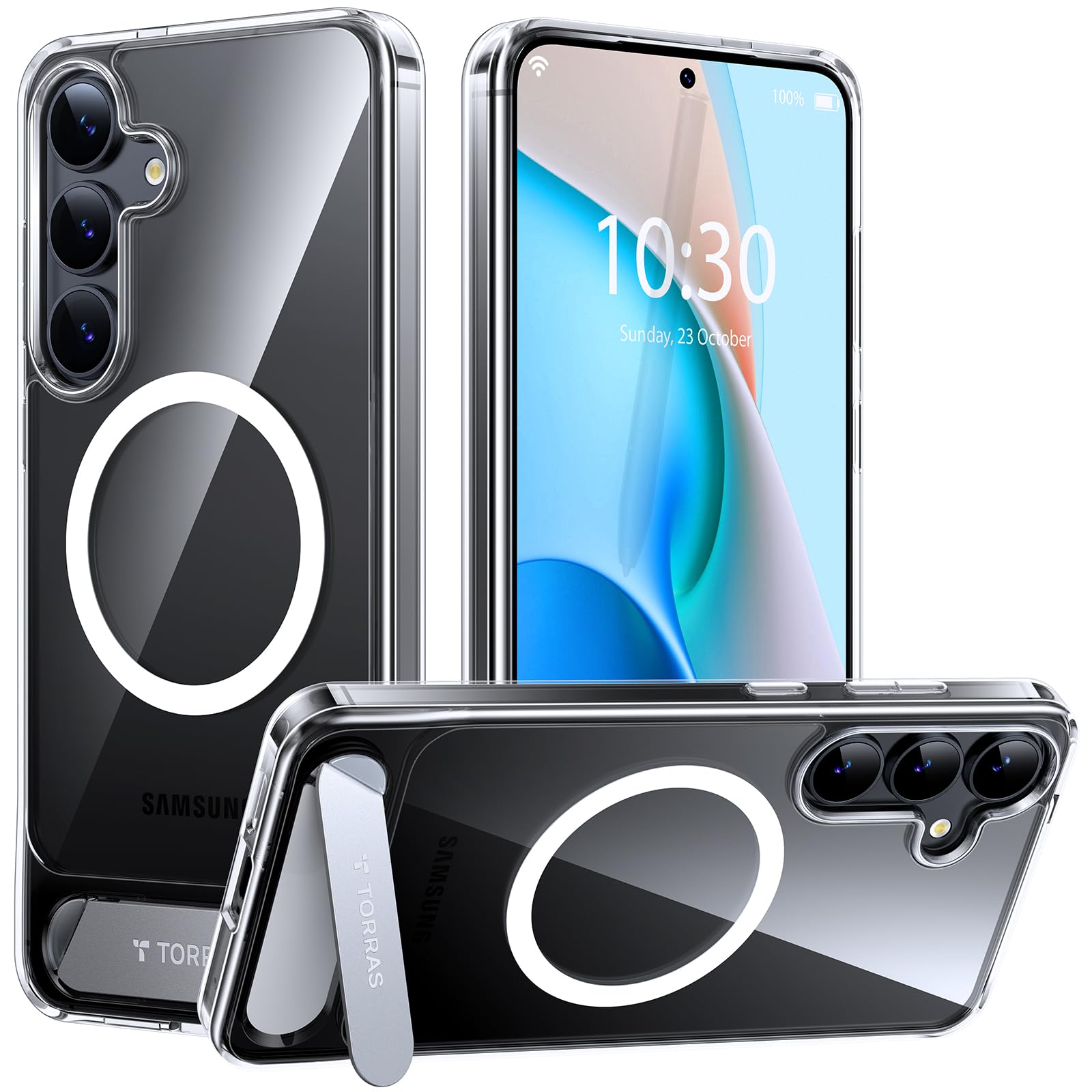 Foto 1 | Funda De Teléfono Torras Con Soporte Magnético Para Samsung Galaxy S25 - Venta Internacional.
