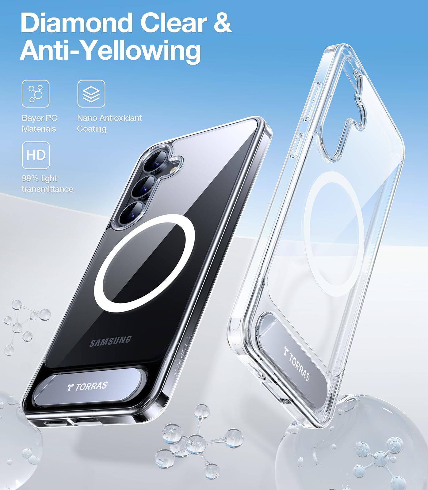 Foto 5 pulgar | Funda De Teléfono Torras Con Soporte Magnético Para Samsung Galaxy S25 - Venta Internacional.