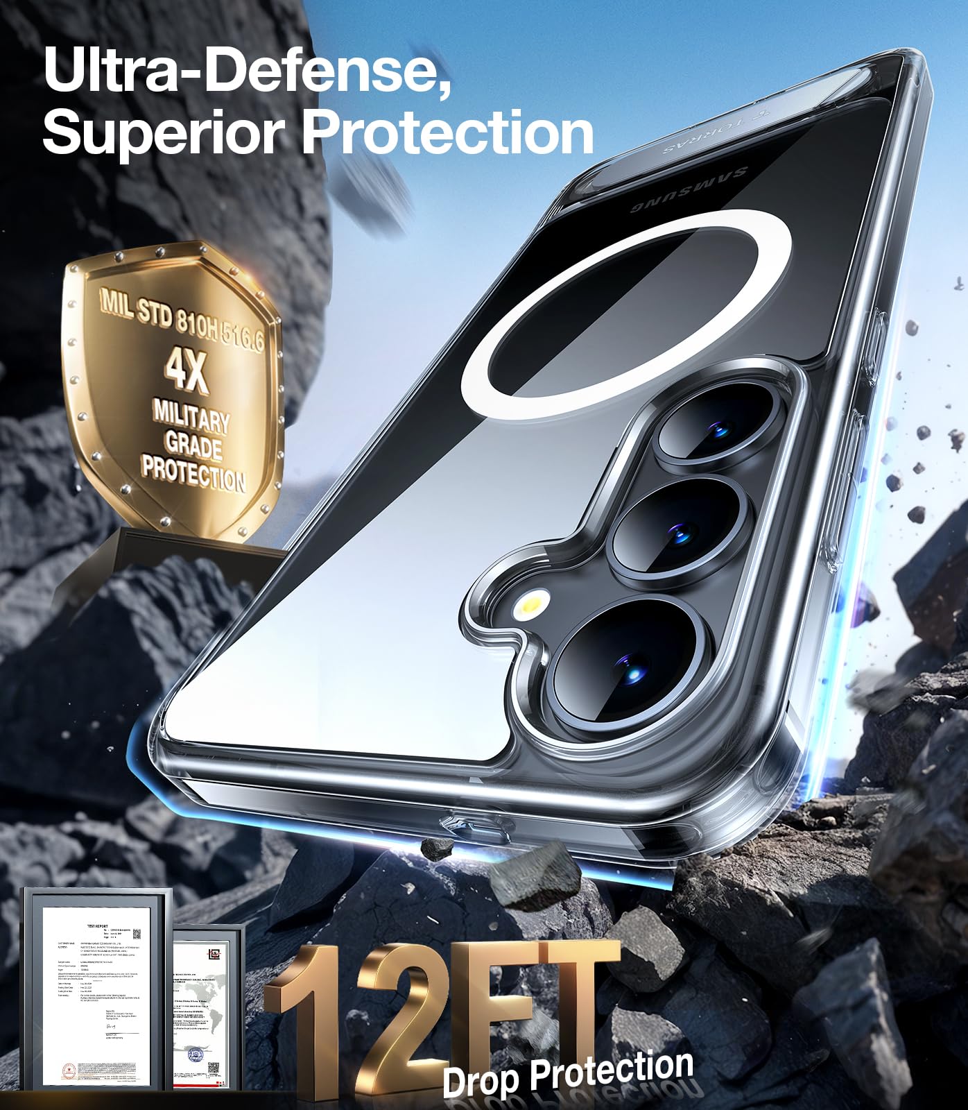 Foto 6 | Funda De Teléfono Torras Con Soporte Magnético Para Samsung Galaxy S25 - Venta Internacional.