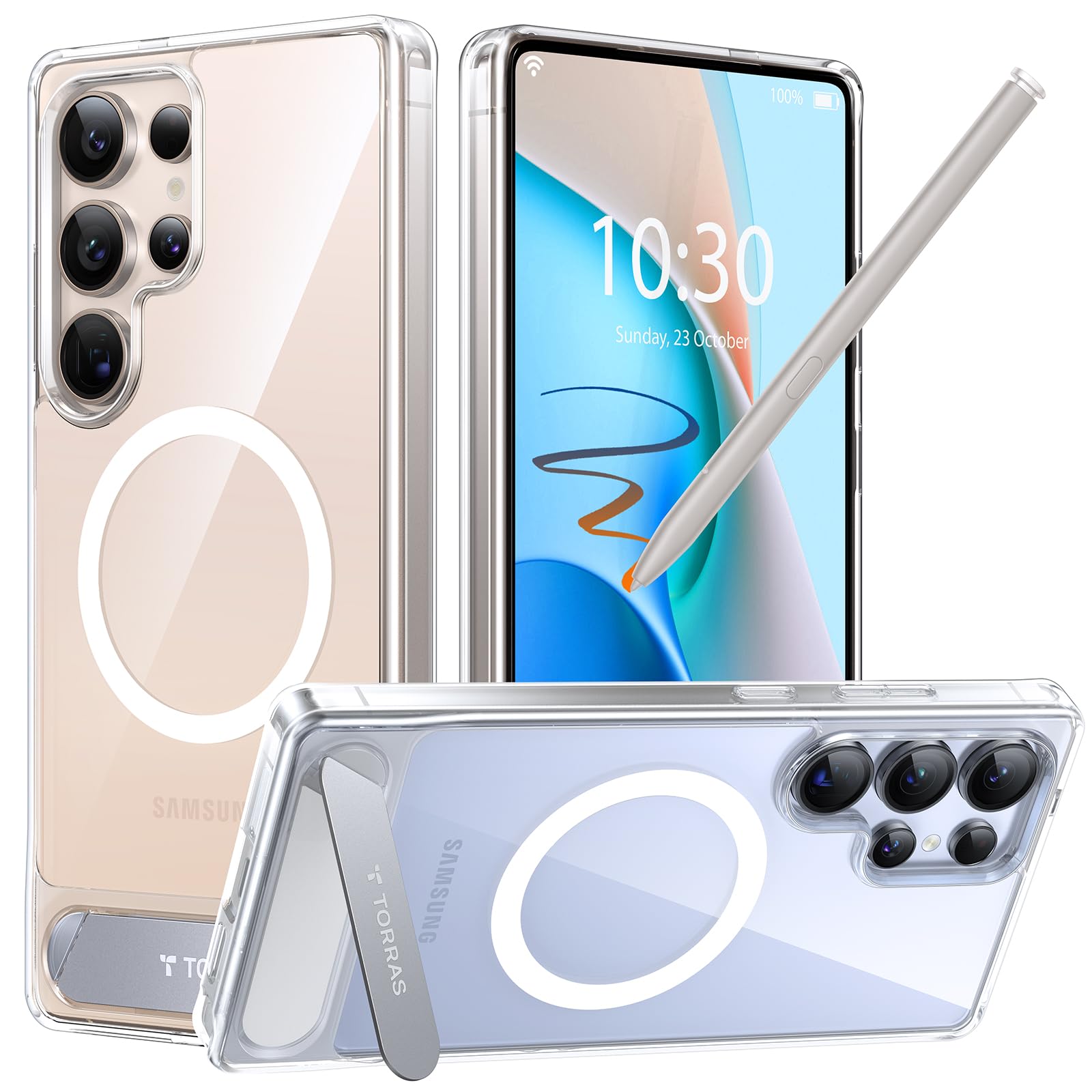 Foto 1 | Funda Para Teléfono Torras Strong Magnetic Stand Samsung S25 Ultra - Venta Internacional.