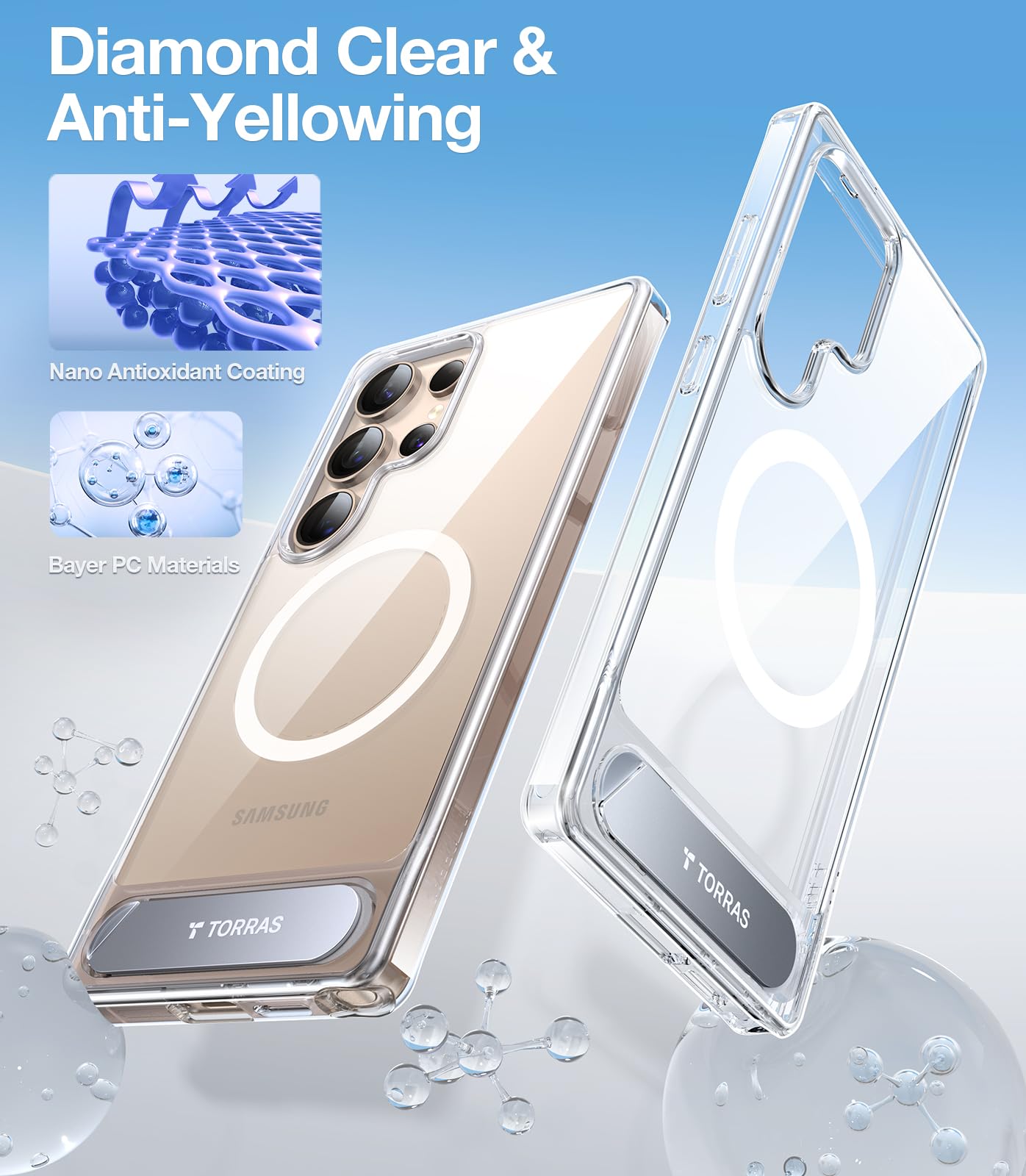 Foto 5 pulgar | Funda Para Teléfono Torras Strong Magnetic Stand Samsung S25 Ultra - Venta Internacional.