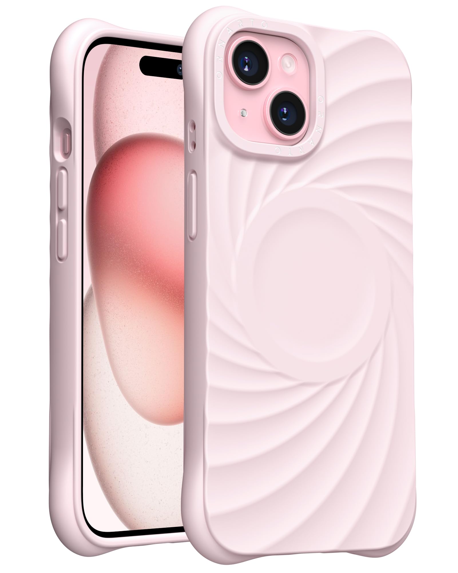 Foto 2 pulgar | Funda Ornarto Vortuxe Para Iphone 15 6.1 Pink Quartz - Venta Internacional.