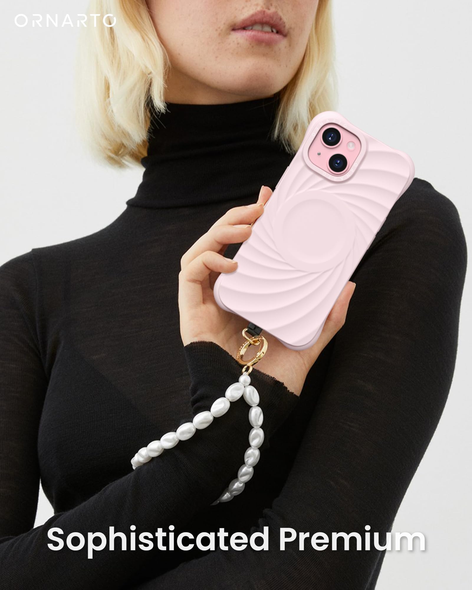 Foto 7 pulgar | Funda Ornarto Vortuxe Para Iphone 15 6.1 Pink Quartz - Venta Internacional.