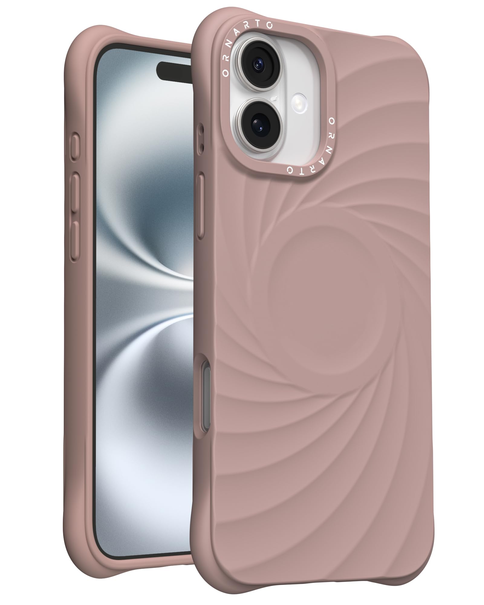 Foto 2 pulgar | Funda Ornarto Vortuxe Para Iphone 16 Plus Con Magsafe Latte - Venta Internacional.