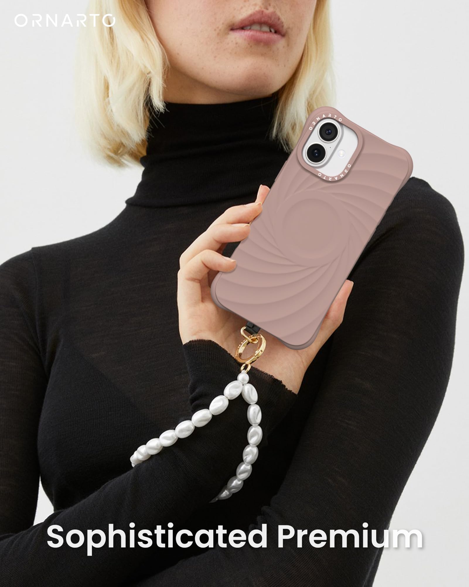 Foto 7 pulgar | Funda Ornarto Vortuxe Para Iphone 16 Plus Con Magsafe Latte - Venta Internacional.