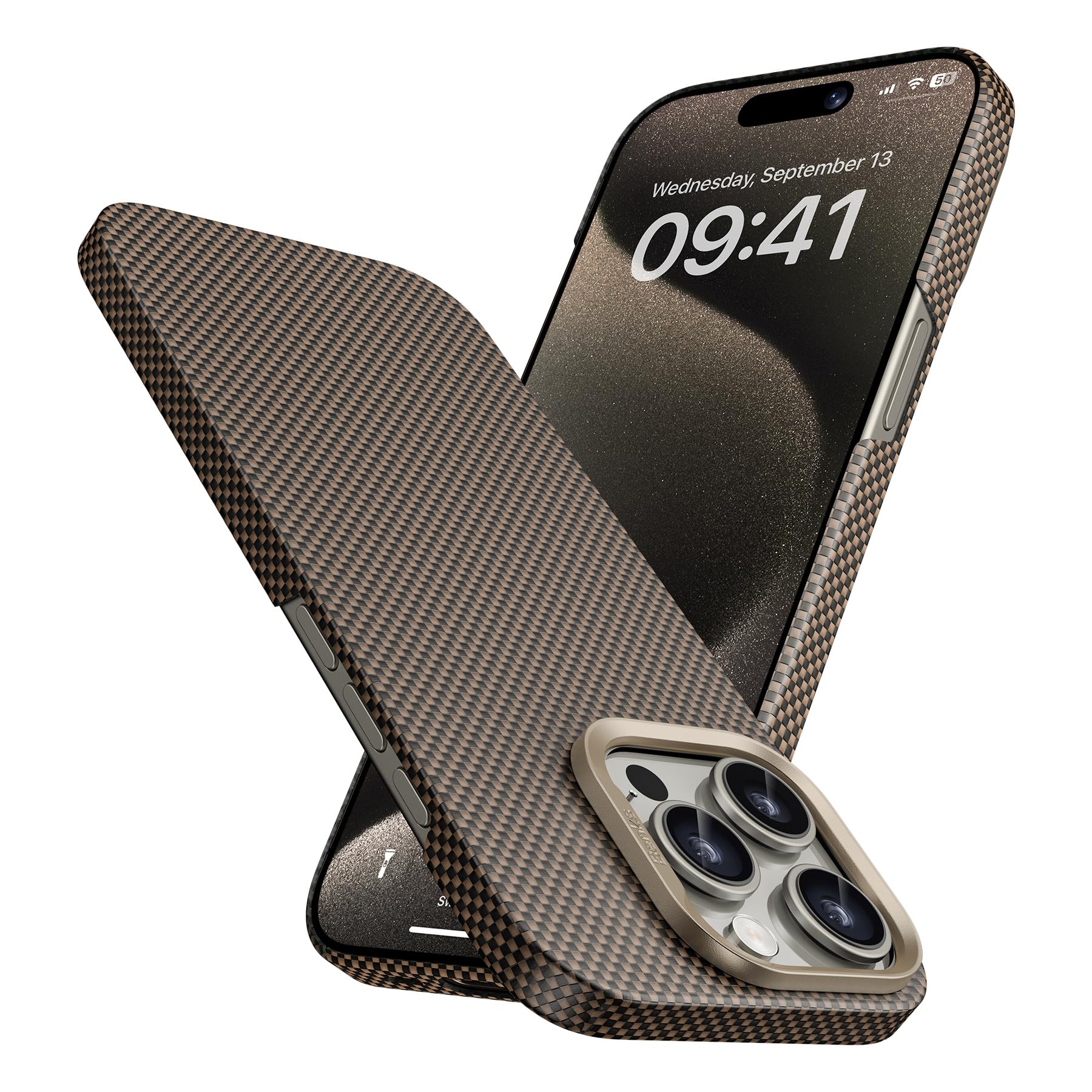 Funda Benks Para Iphone 15 Pro Armortint Armorair Dawnlight Gold - Venta Internacional.
