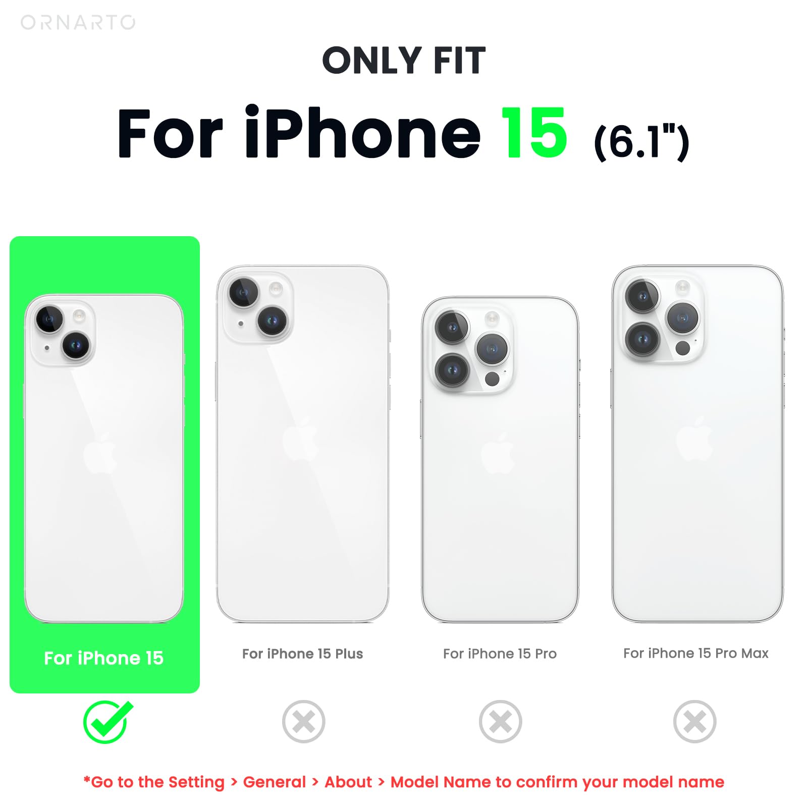Foto 3 pulgar | Funda Ornarto Vortuxe Para Iphone 15 De 6.1 Pulgadas Con Magsafe - Venta Internacional.