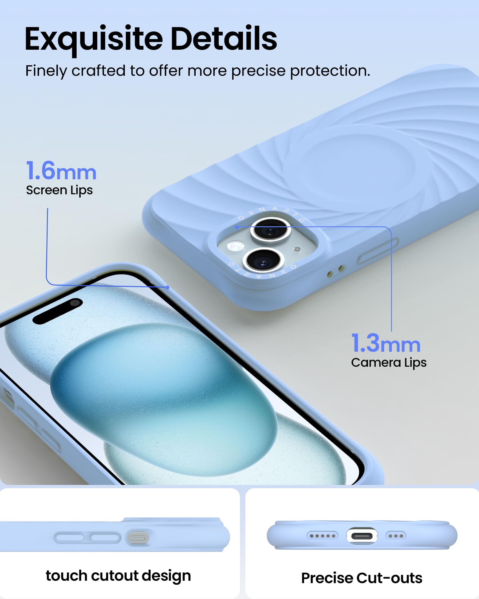 Foto 5 pulgar | Funda Ornarto Vortuxe Para Iphone 15 De 6.1 Pulgadas Con Magsafe - Venta Internacional.
