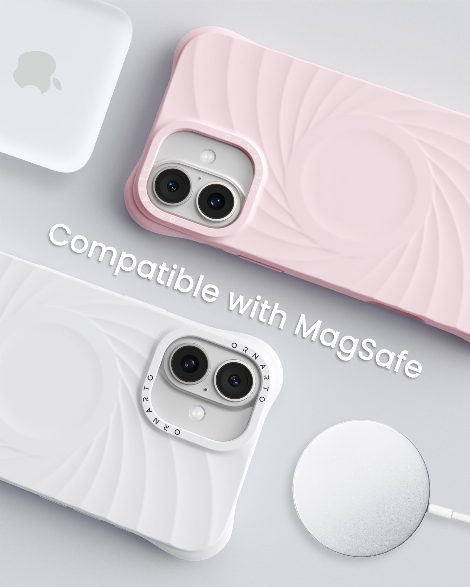 Foto 8 pulgar | Funda Ornarto Vortuxe Para Iphone 16 Plus Con Magsafe Pink - Venta Internacional.