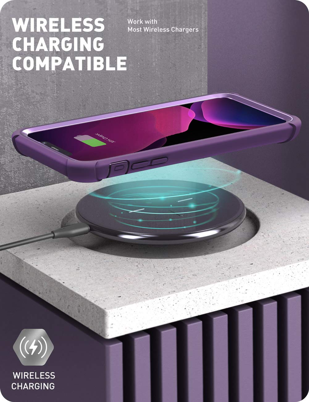 Foto 7 pulgar | Funda De Teléfono I-blason Ares Para Iphone 11 Pro Max 2019 Morada - Venta Internacional.