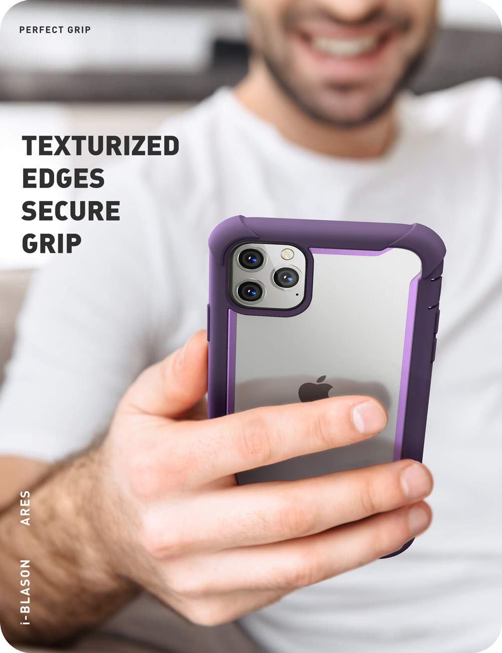 Foto 8 pulgar | Funda De Teléfono I-blason Ares Para Iphone 11 Pro Max 2019 Morada - Venta Internacional.