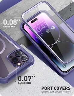 Foto 6 | Funda De Teléfono I-blason Para Iphone 14 Pro Max (2022) Con Magsafe Purple - Venta Internacional.
