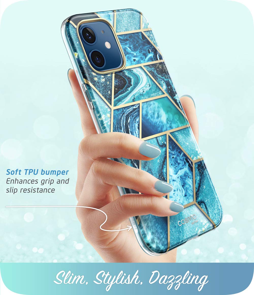 Foto 5 pulgar | Funda I-blason Cosmo Series Para Iphone 12/12 Pro De 6.1 Pulgadas Ocean - Venta Internacional.