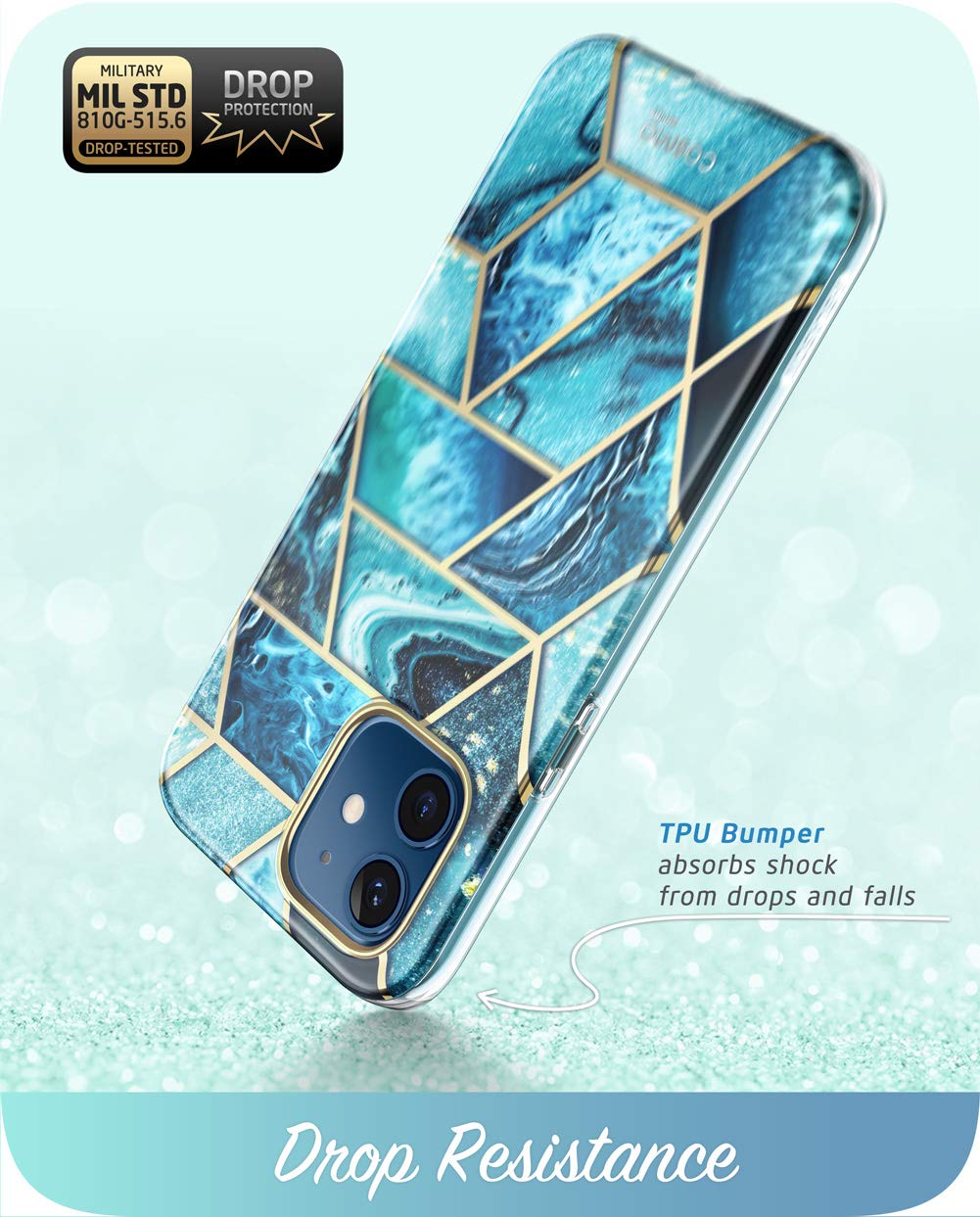 Foto 6 pulgar | Funda I-blason Cosmo Series Para Iphone 12/12 Pro De 6.1 Pulgadas Ocean - Venta Internacional.