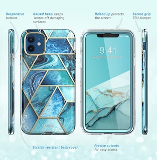 Foto 7 | Funda I-blason Cosmo Series Para Iphone 12/12 Pro De 6.1 Pulgadas Ocean - Venta Internacional.