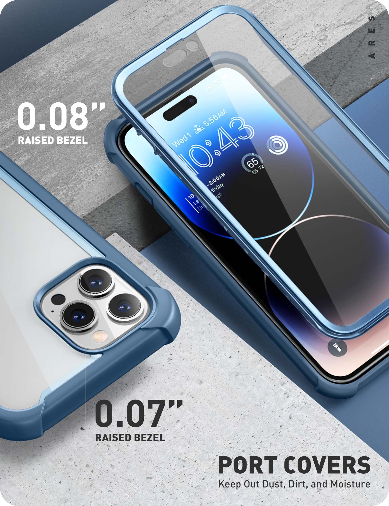 Foto 6 pulgar | Funda De Teléfono I-blason Ares Para Iphone 14 Pro De 6.1 Pulgadas Con Protector De Pantalla - Venta Internacional.