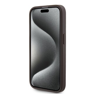 Foto 5 | Funda Original Guess 4g Pisa Para Iphone 15 Pro Café