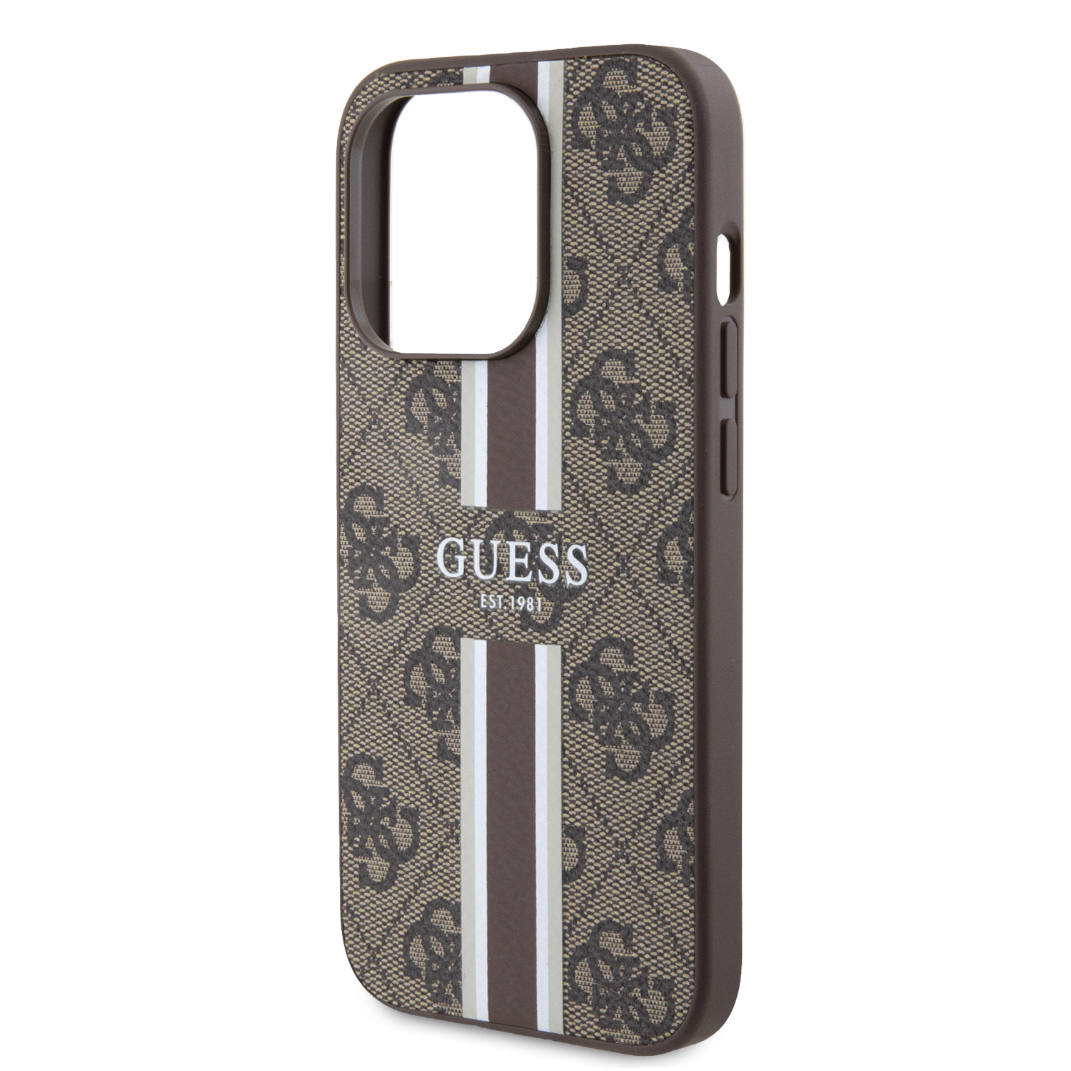 Foto 7 pulgar | Funda Original Guess 4g Pisa Para Iphone 15 Pro Café