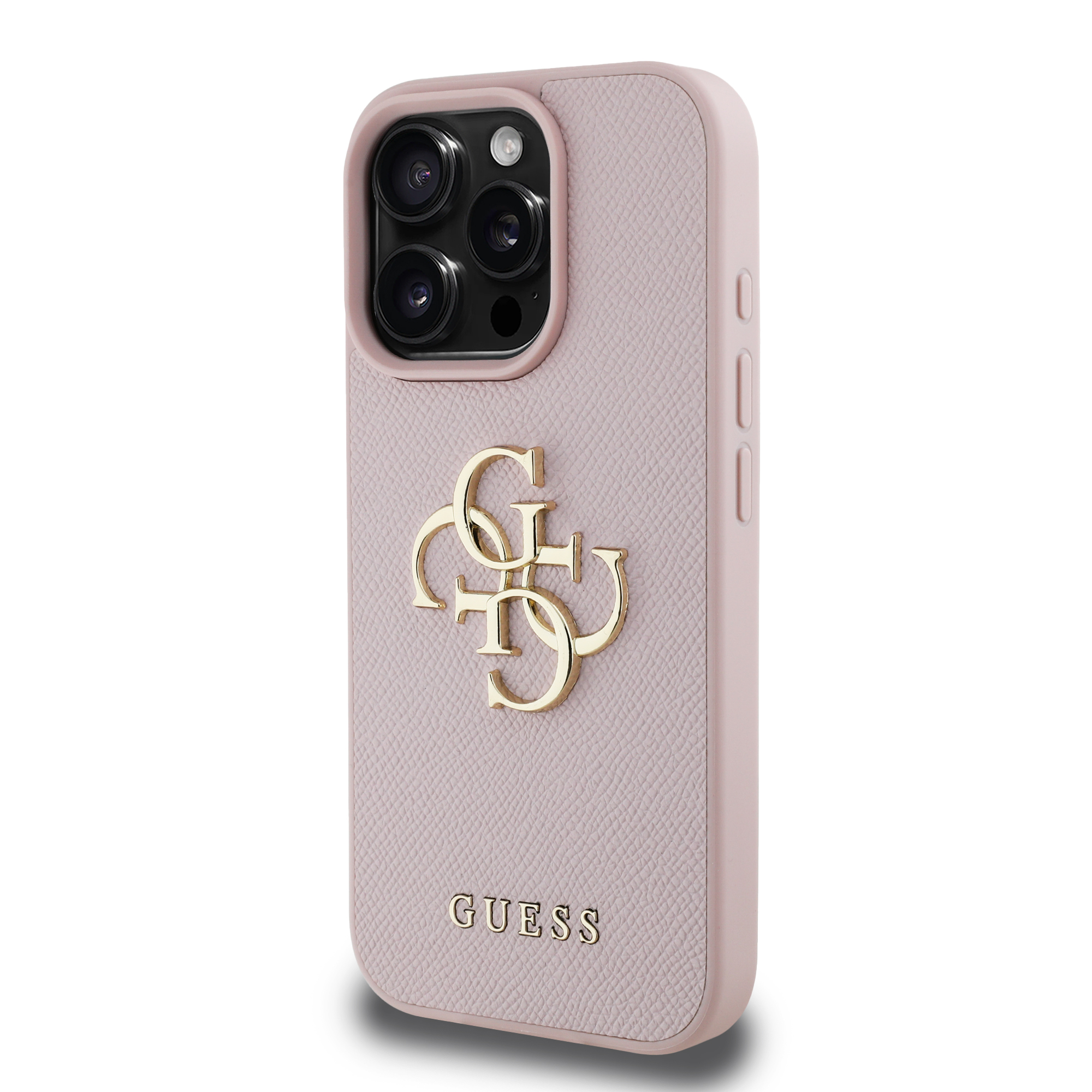 Foto 3 pulgar | Funda Original Guess Saffiano Logo 4g Para Iphone 16 Pro Max - Rosa