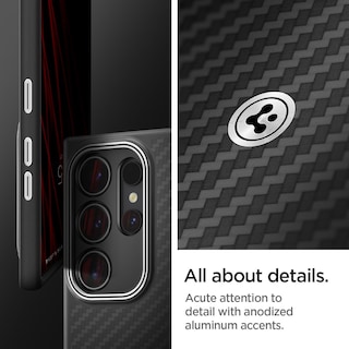 Foto 6 | Funda Spigen Enzo Aramid Para Galaxy S24 Ultra Matte Black - Venta Internacional.
