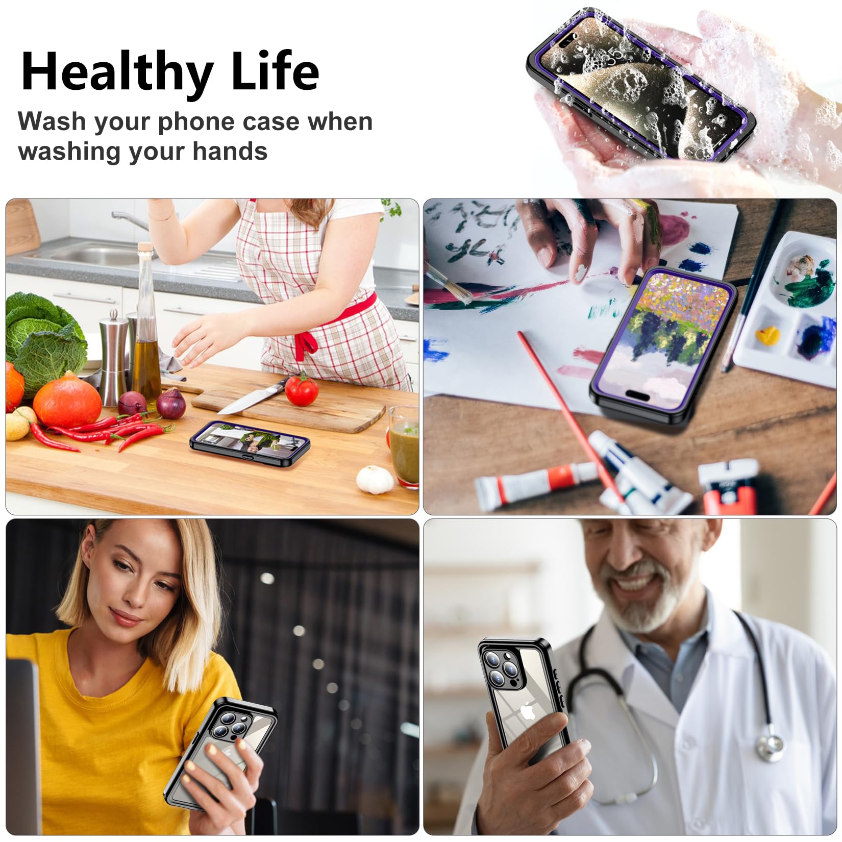 Foto 7 pulgar | Funda De Teléfono Spidercase Impermeable Con Lente Para Iphone 15 Pro M - Venta Internacional.